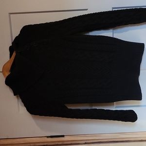 Black Cable Knit Sweater
